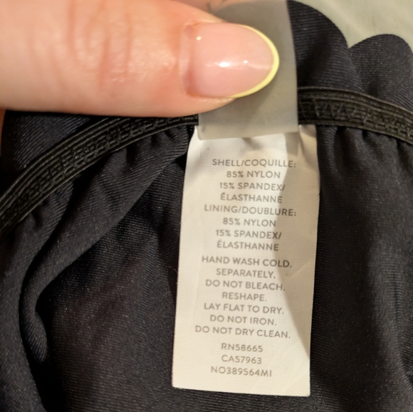 NWT Chelsea28 Black Scalloped Ruffle Cut Bikini Bottom (XXL) - Picture 6 of 7